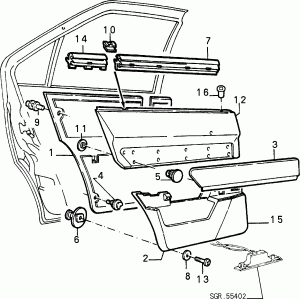 PANELS FOR REAR SIDE DOOR 