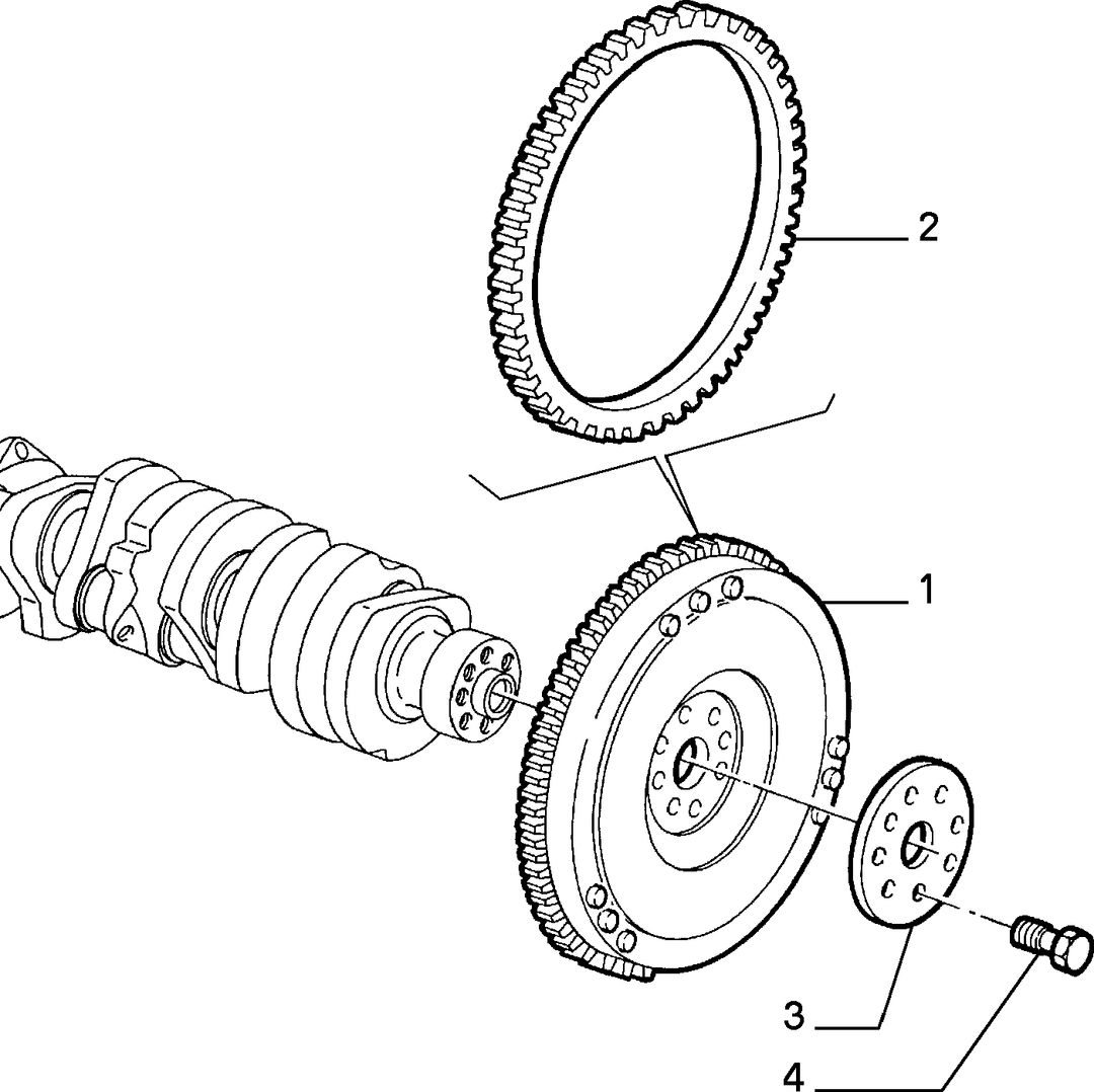 CRANKSHAFT AND FLYWHEEL 4