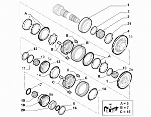 SECONDARY LOWER MANIFOLD GEAR SHAFT