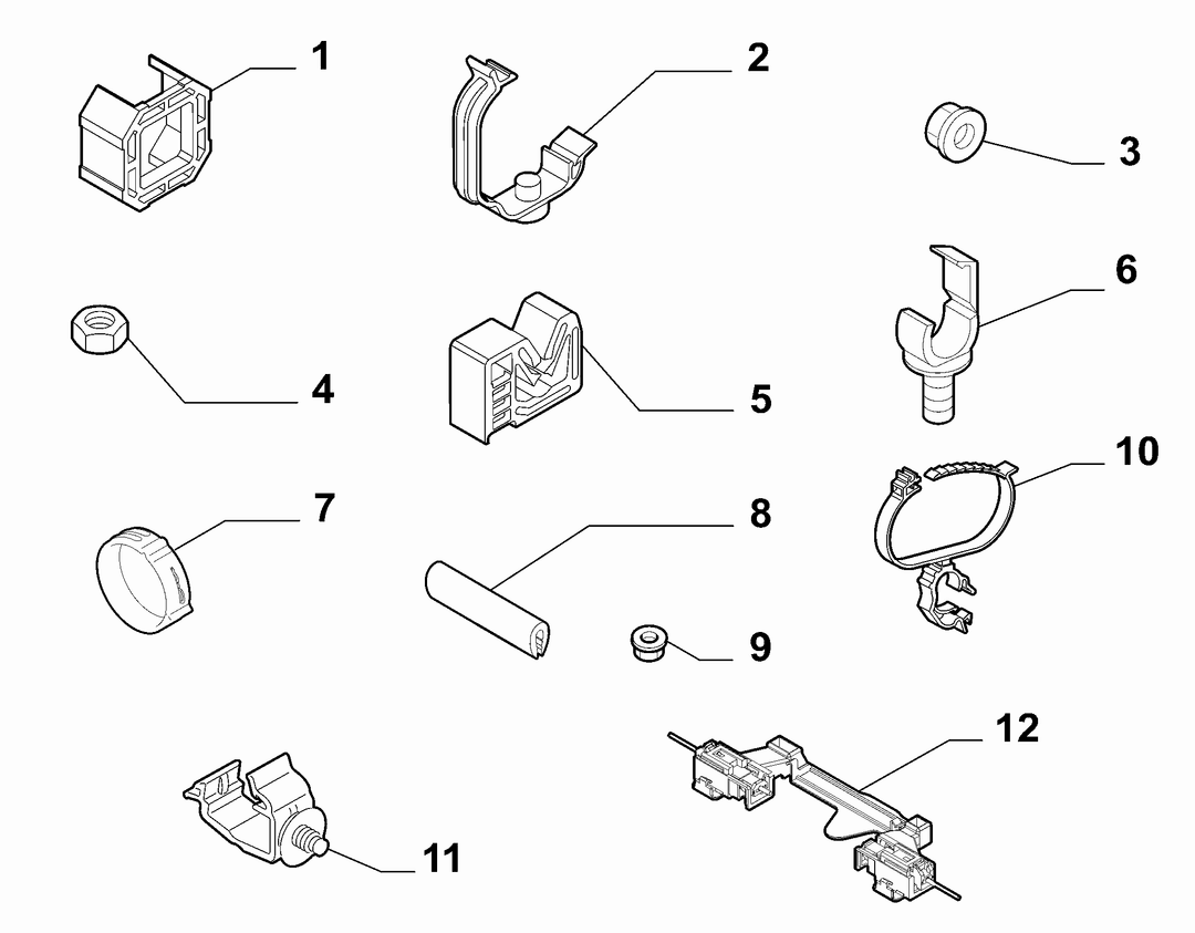 CABLE SET FIXINGS 1