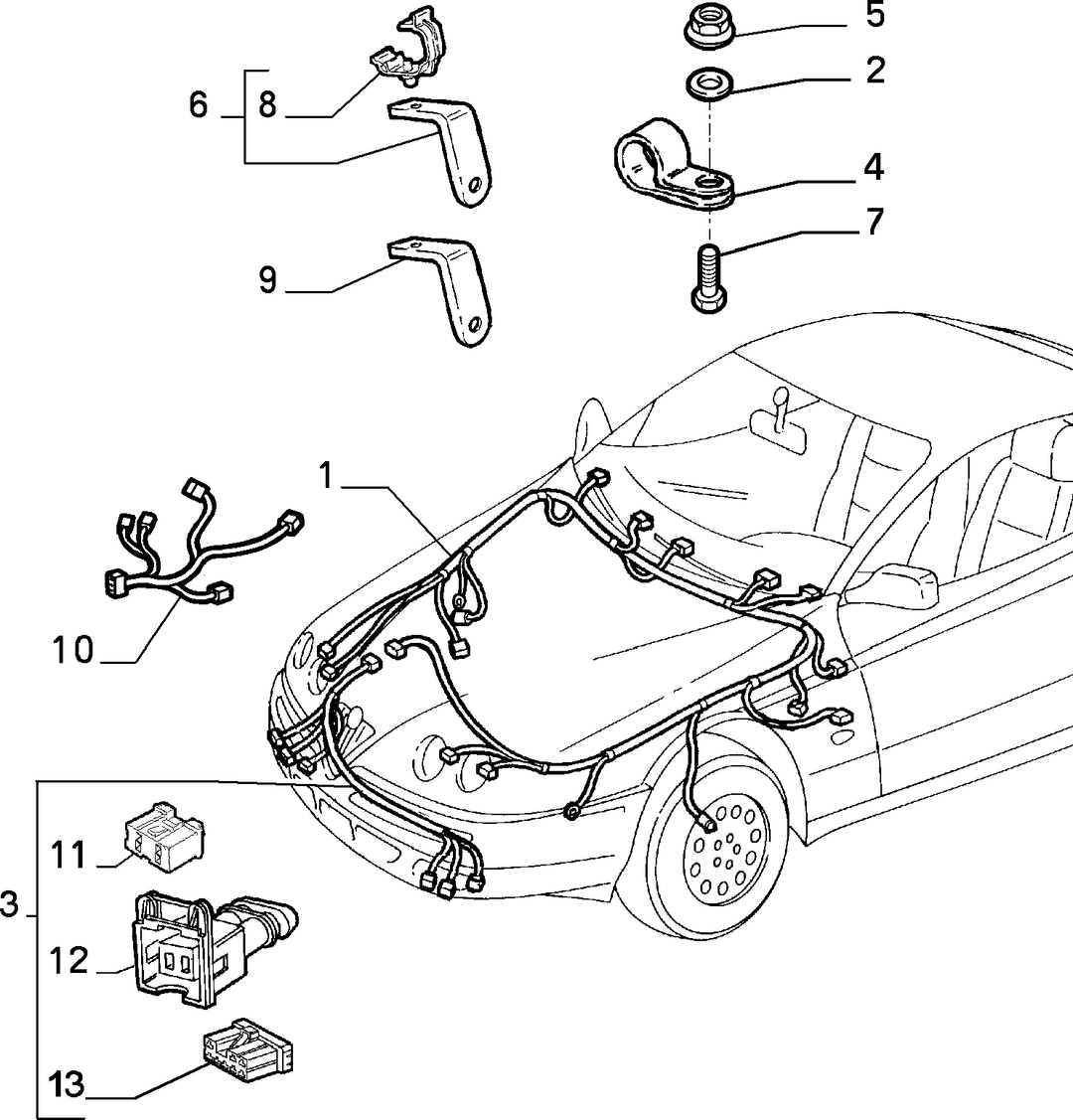 CABLE HARNESS (FRONT) 3