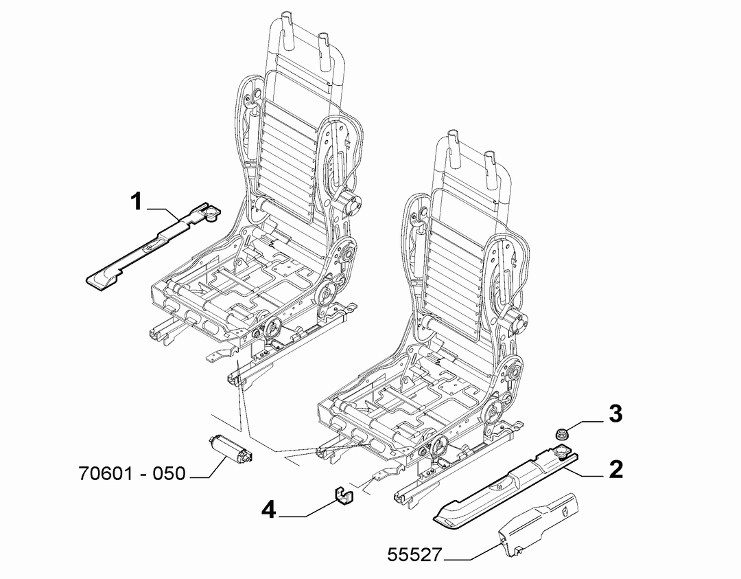 FRONT SEAT RAILS 1