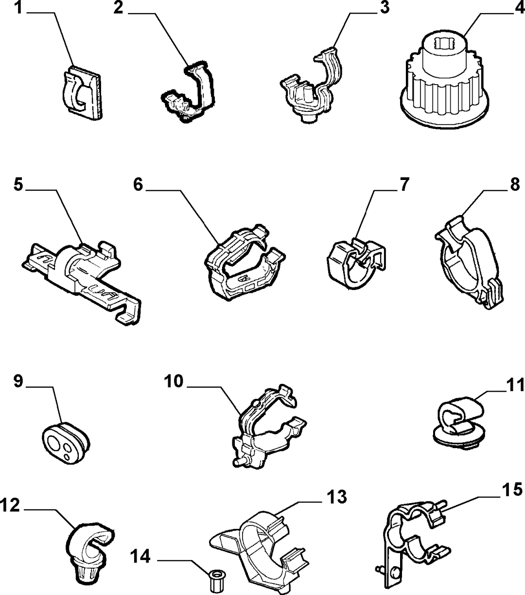 CABLE SET FIXINGS  1