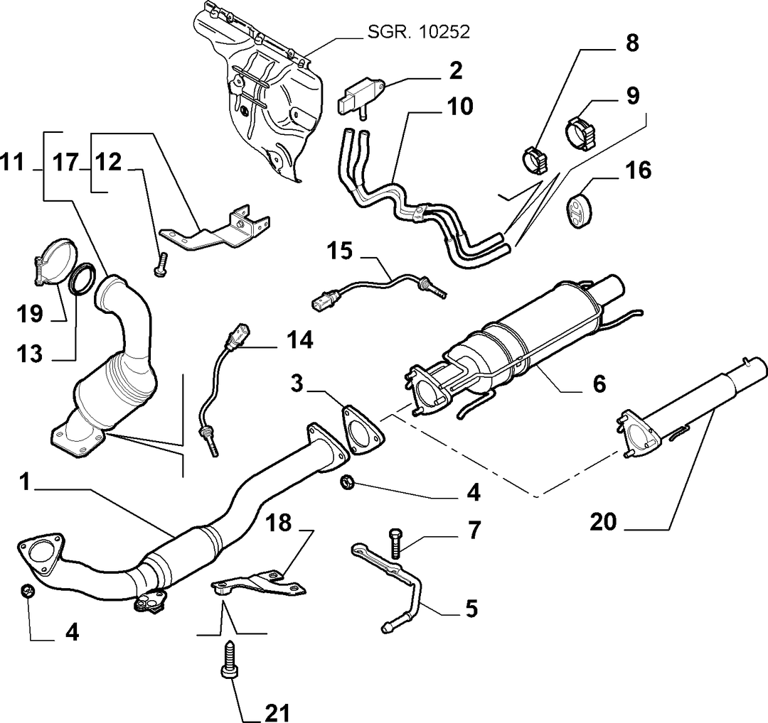 EXHAUST PIPE 14