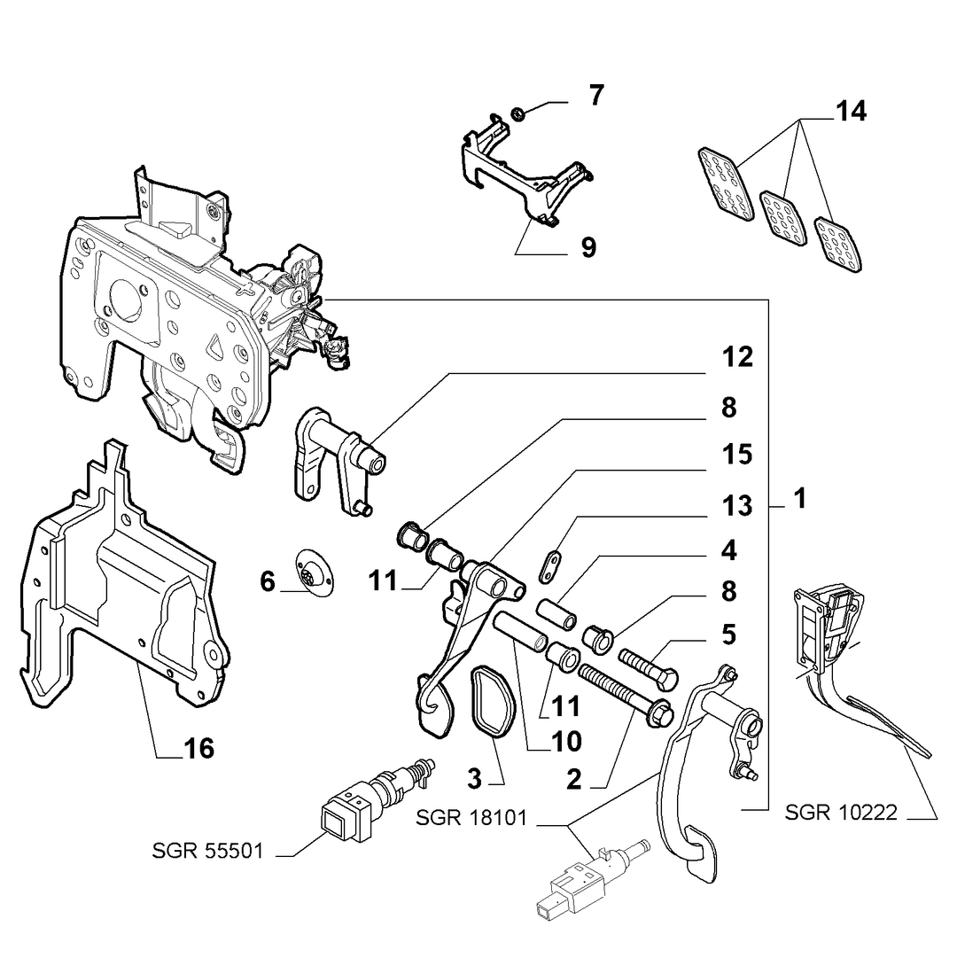 BRAKE PEDAL CONTROL 4