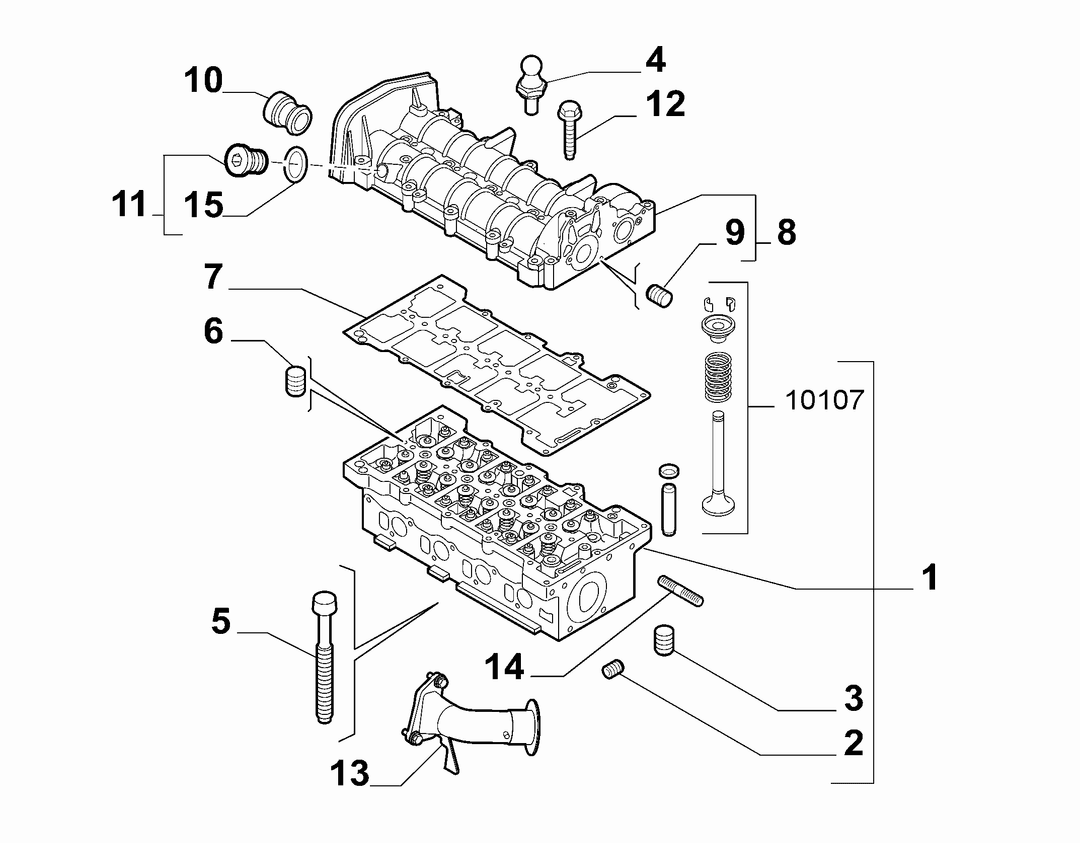 CYLINDER HEAD AND GASKETS 4