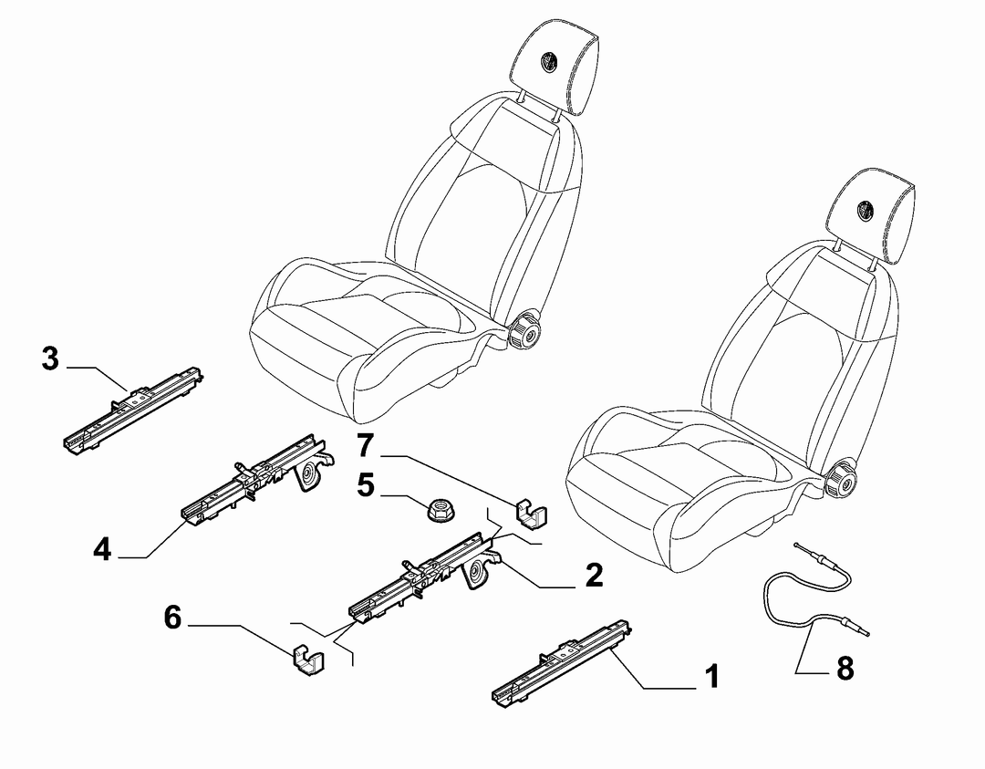 FRONT SEAT RAILS 2