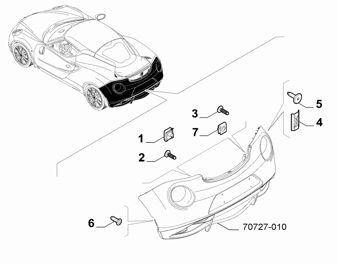 REAR BUMPER CLAMPS