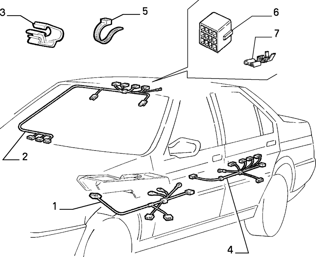 CABLE SET (CENTRAL PART) 11