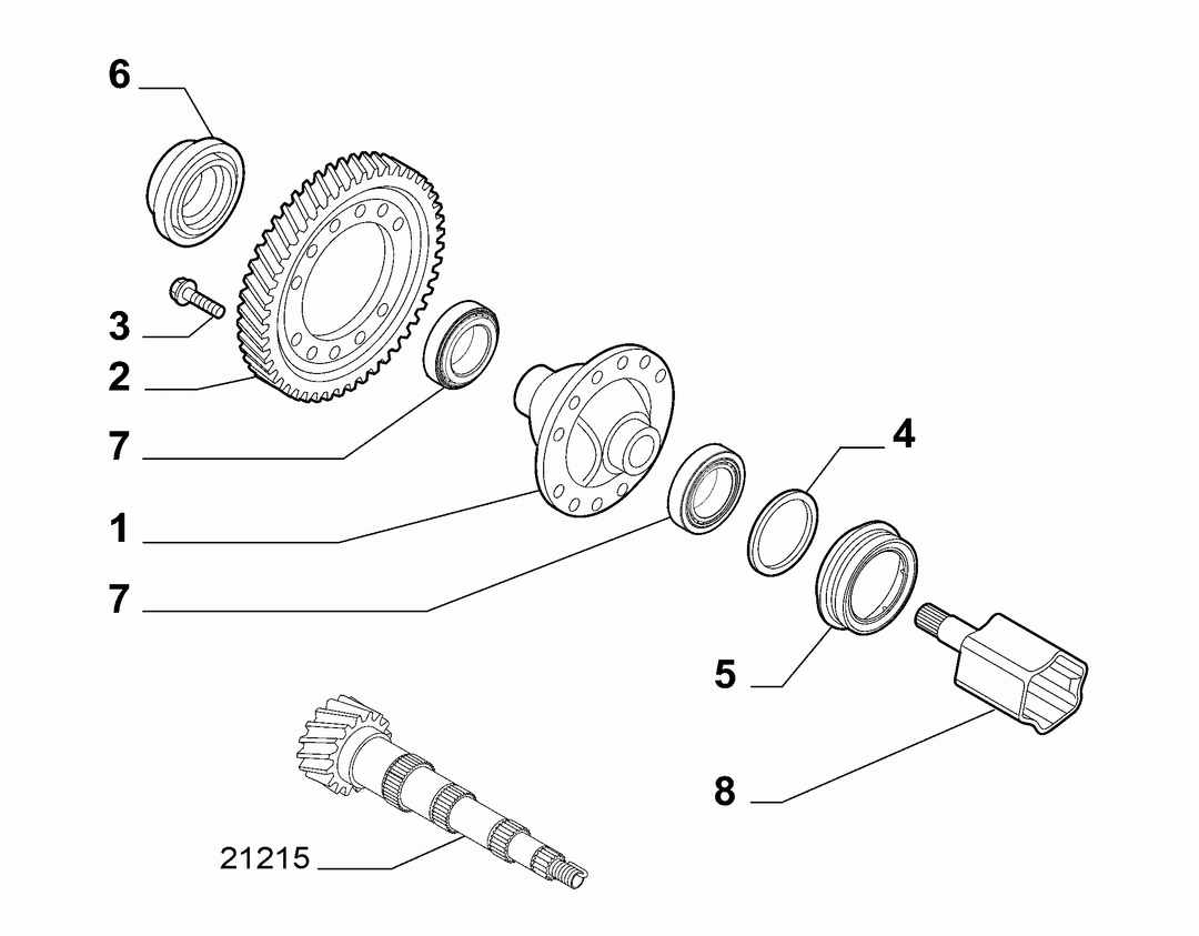 GEARING AND HALF CRANKSHAFT 4