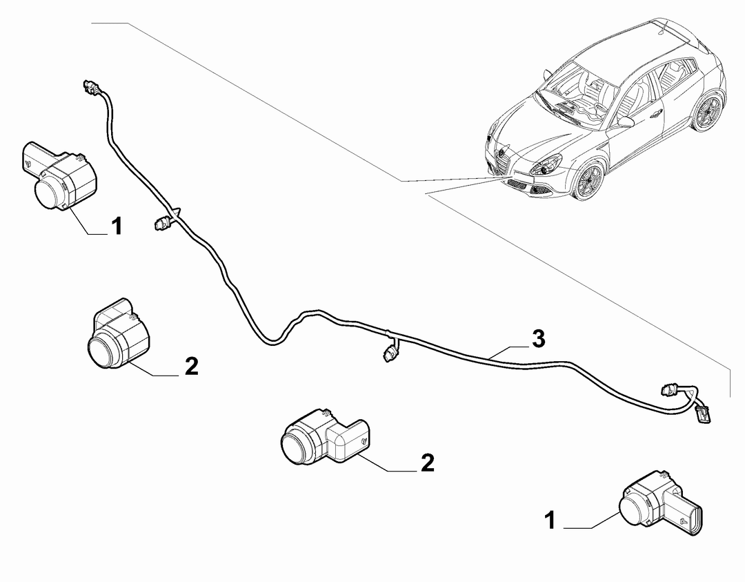 REMOTE CONTROL FRONT PARKING SENSOR