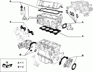 GASKET KIT, HEAD AND CRANKCASE