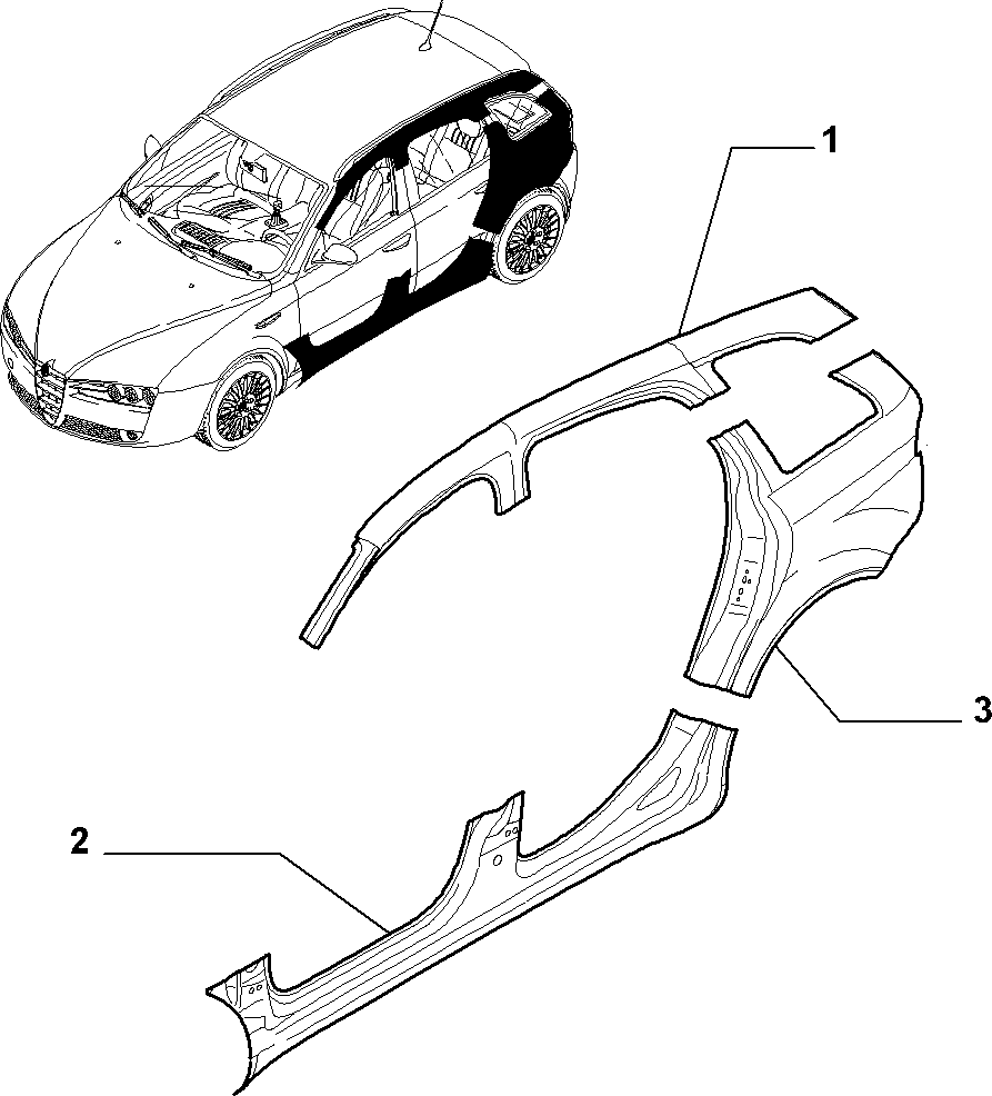 BODYSHELL, PANELS (CENTRAL PART) 6