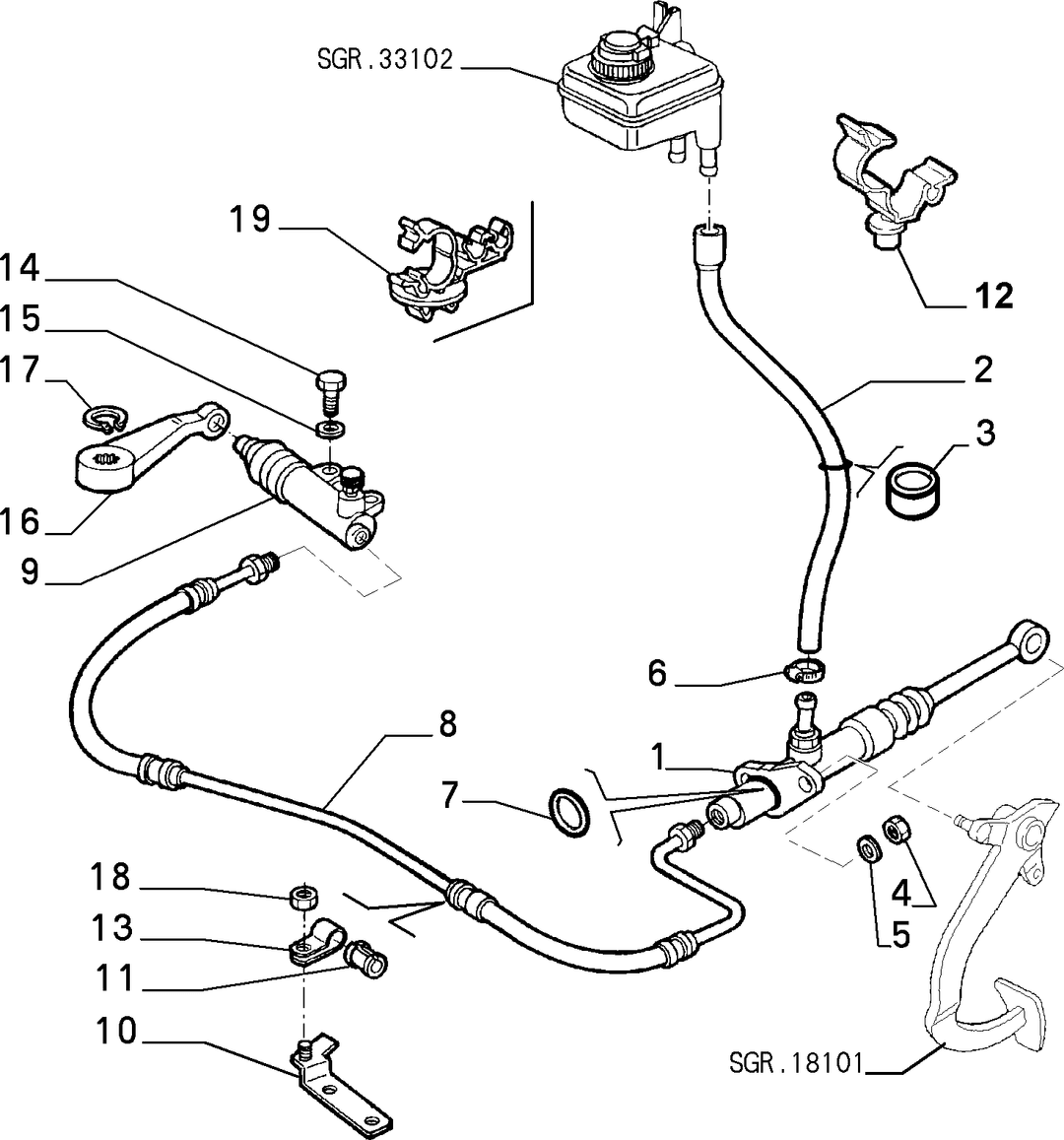 CLUTCH RELEASE HYDRAULIC CONTROL 1