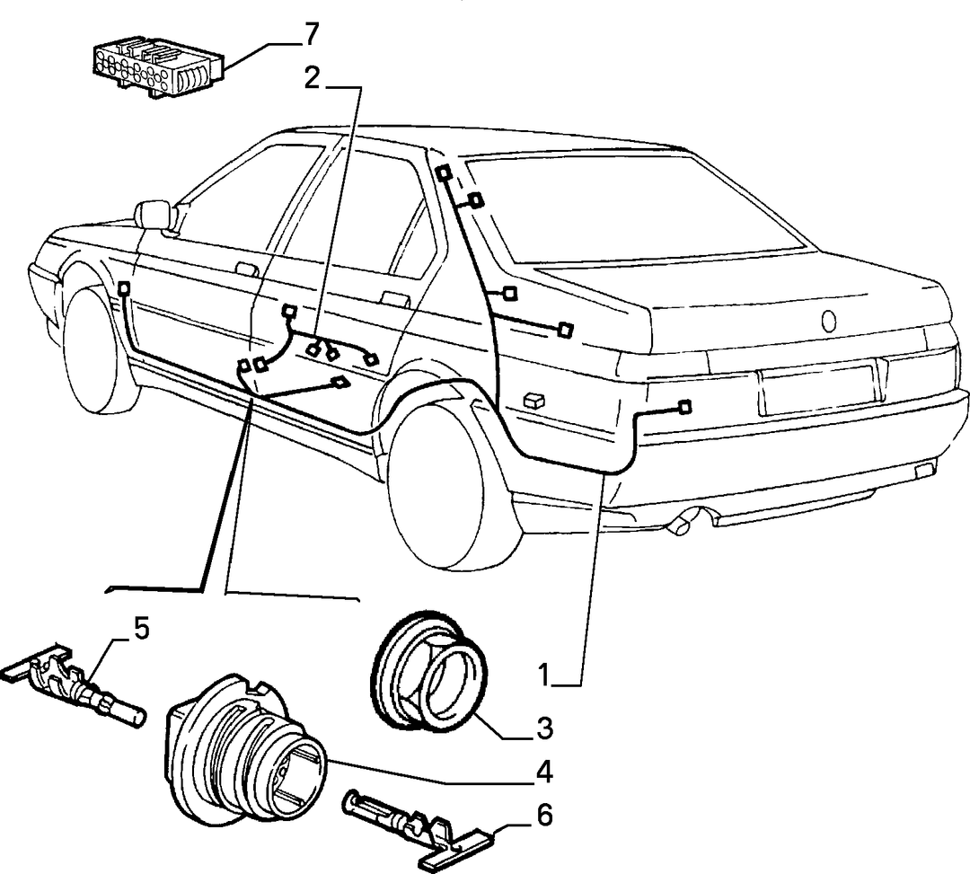 CABLE HARNESS (CENTRE)  3