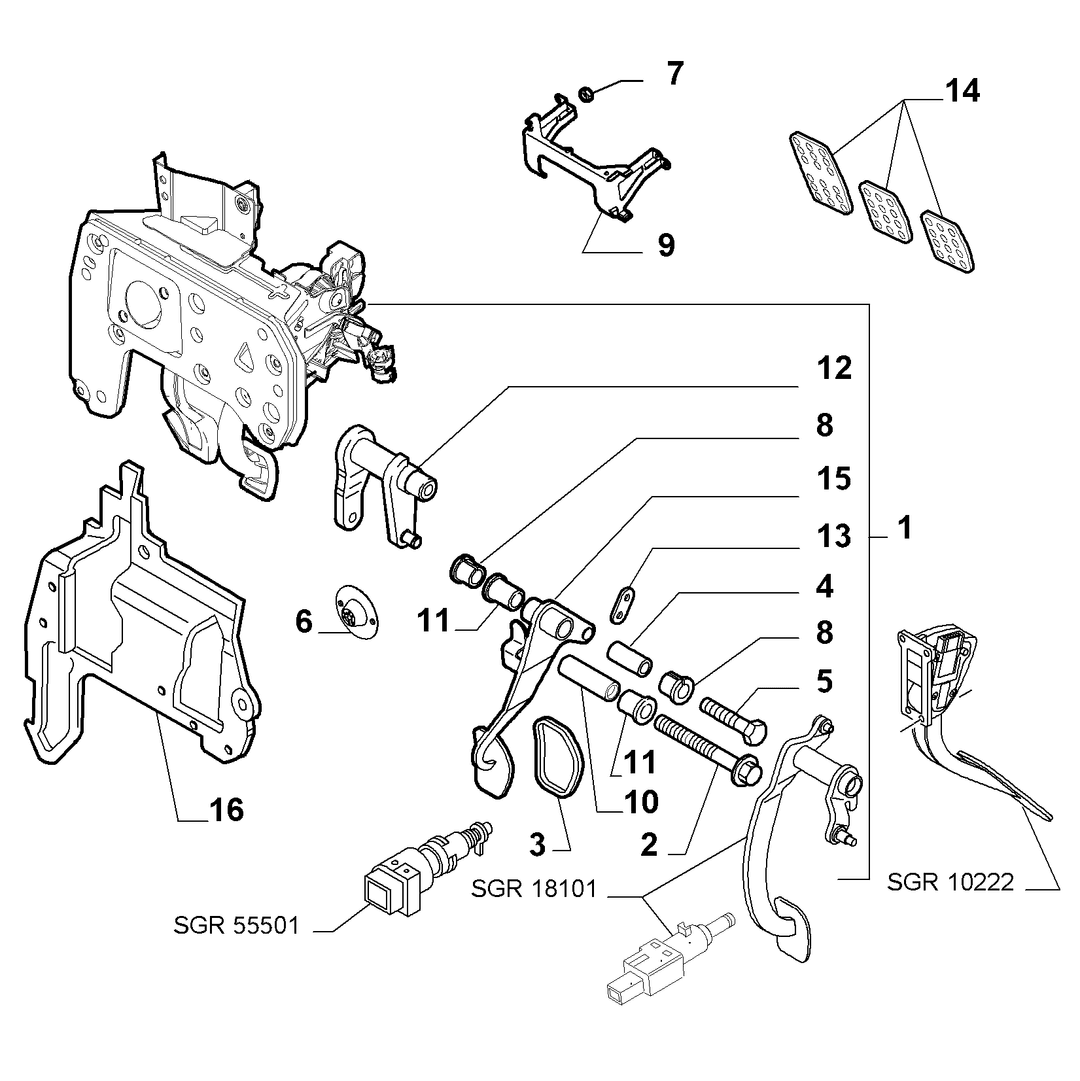 BRAKE PEDAL CONTROL 4