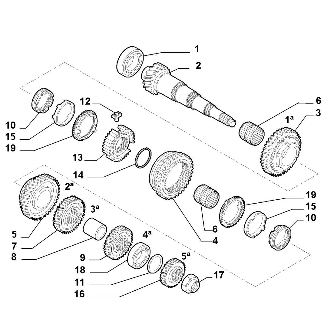 SECONDARY SHAFT AND GEAR LEAD 4