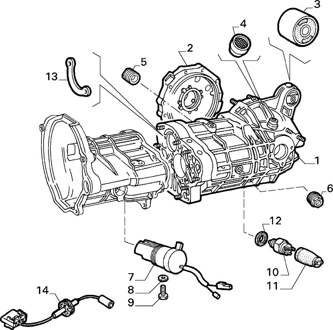 TRANSMISSION AND DIFFERENTIAL UNIT, CASING AND COVERS  2