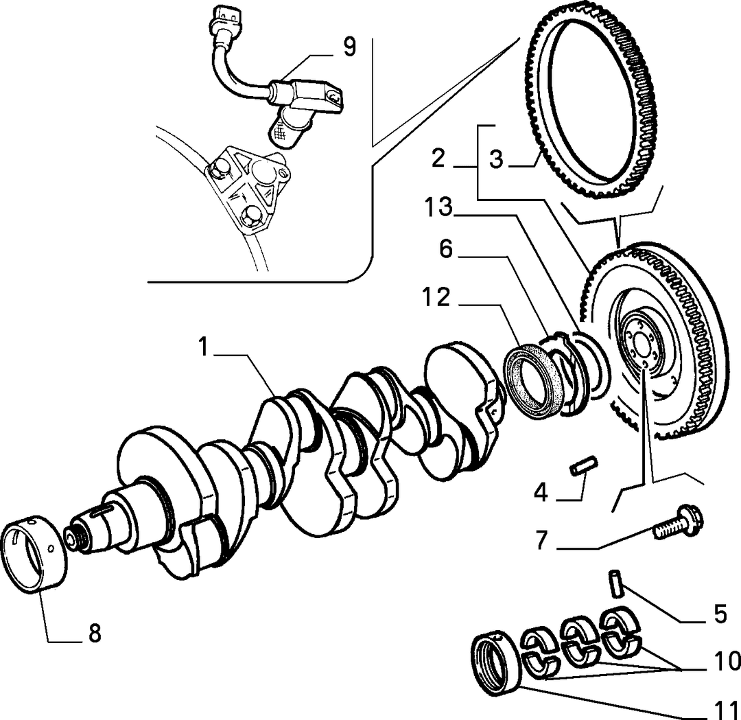 CRANKSHAFT AND FLYWHEEL 3