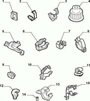 CABLE SET FIXINGS