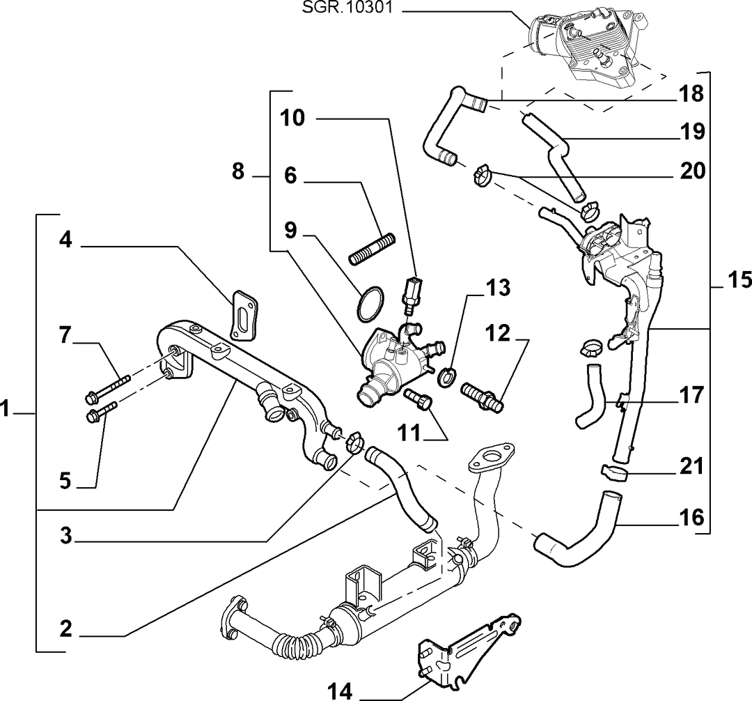 WATER PUMP AND LINES 19