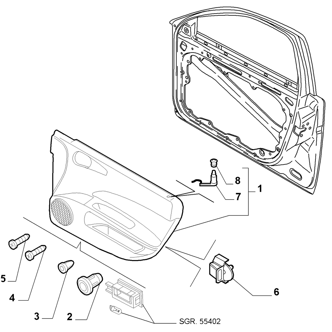 INTERIOR PANELS FOR FRONT SIDE DOORS 12