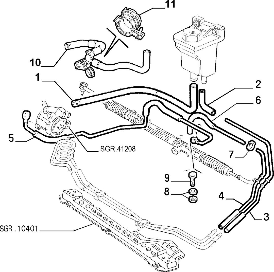 POWER STEERING HYDRAULIC SYSTEM 4