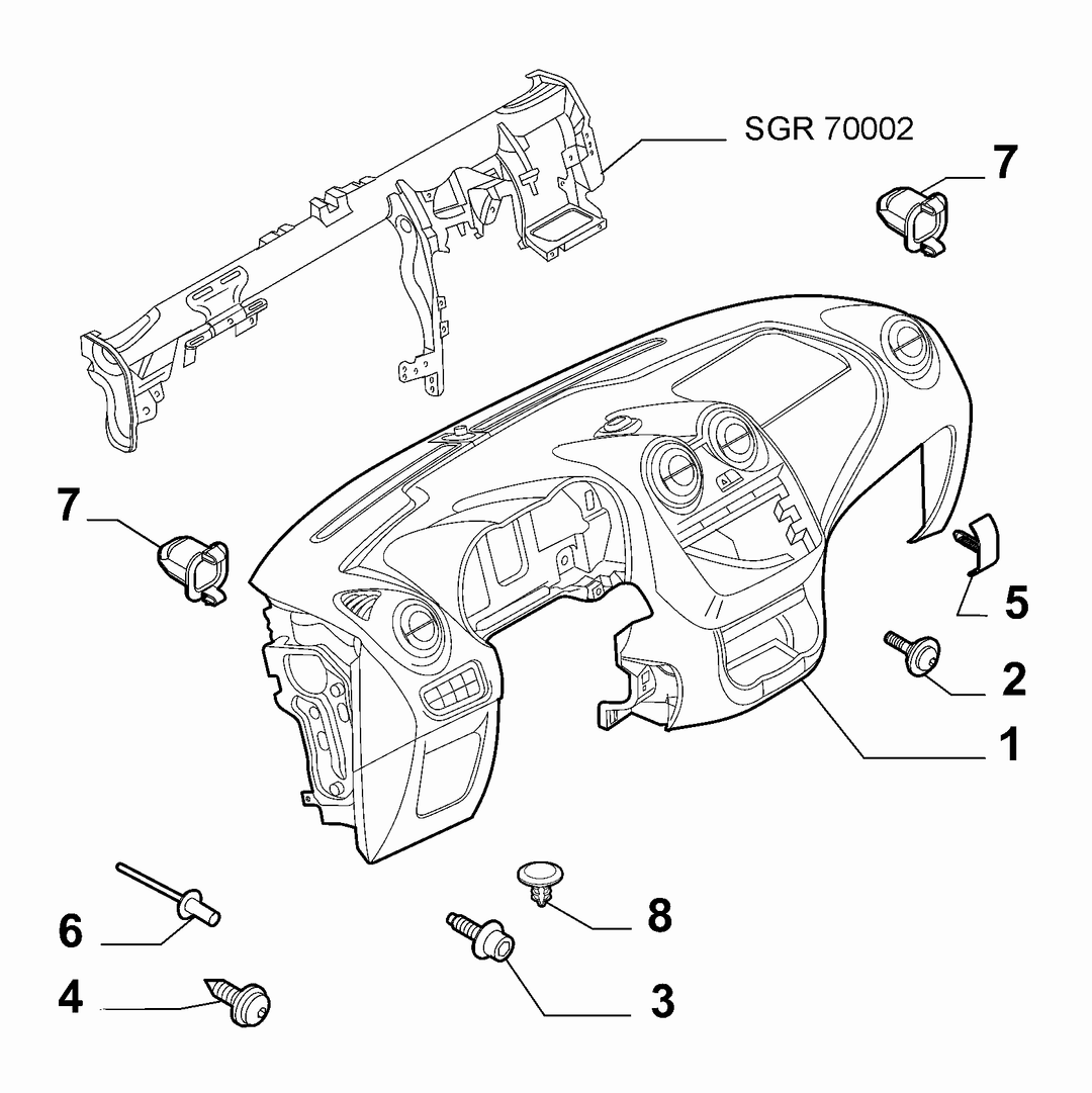 DASHBOARD INSTRUMENT HOLDER 1