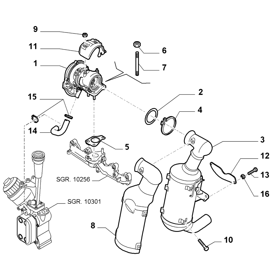 TURBOCOMPRESSOR AND PRECATALYSER 1
