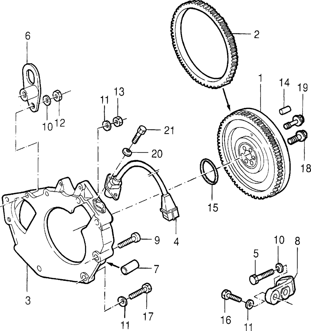 CRANKSHAFT AND FLYWHEEL 3