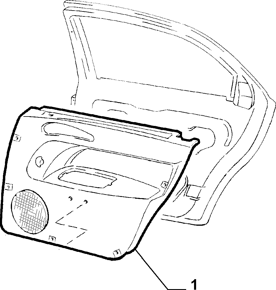 PANELS FOR REAR SIDE DOOR 3