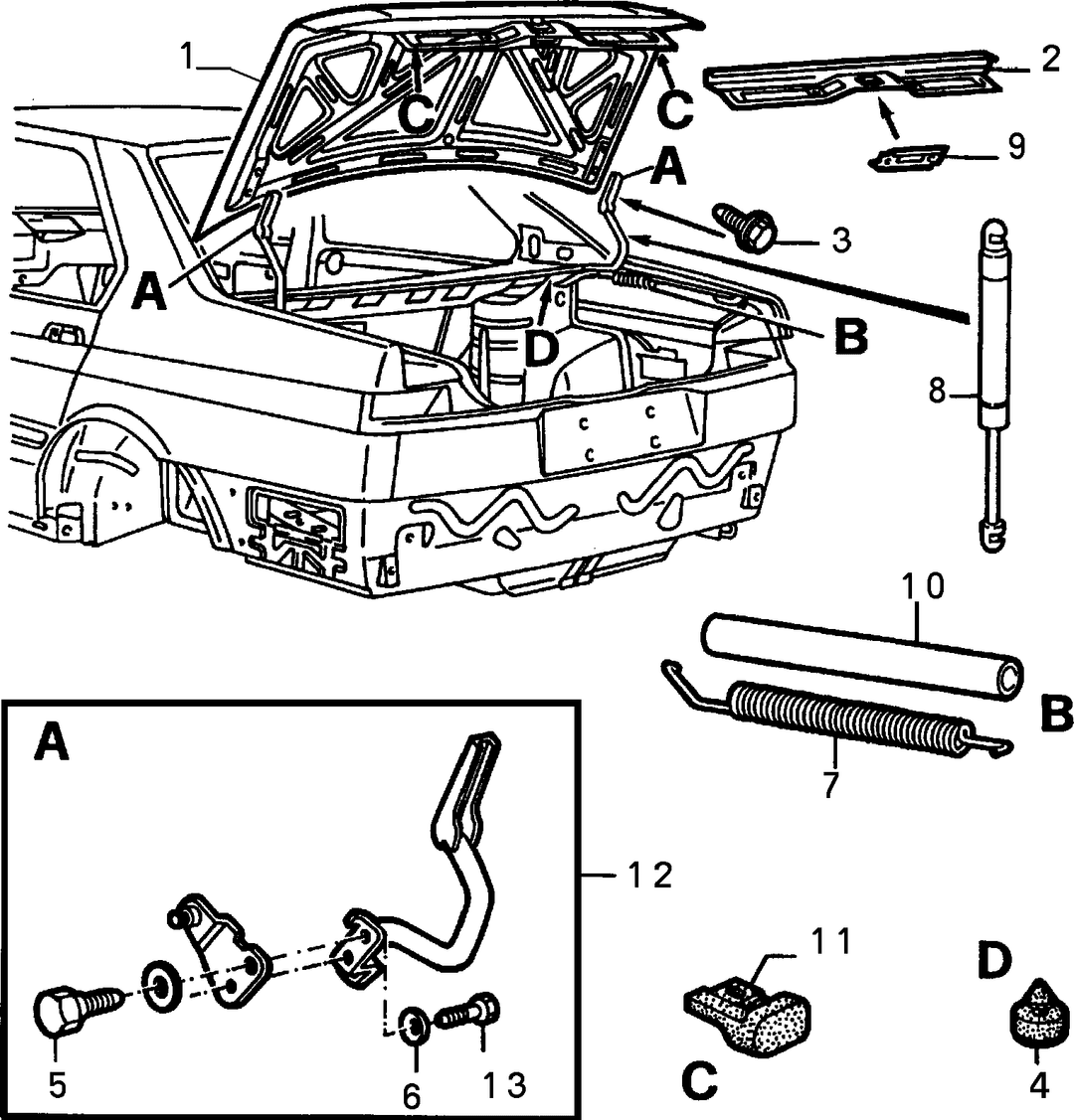 TRUNK SPACE COVER  1