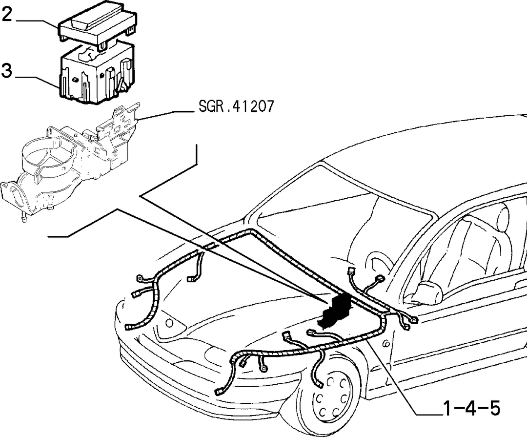 CABLE HARNESS (FRONT) 1