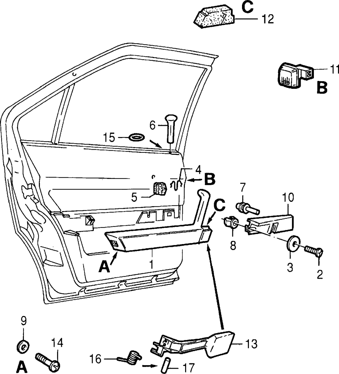 PANELS FOR REAR SIDE DOOR  2