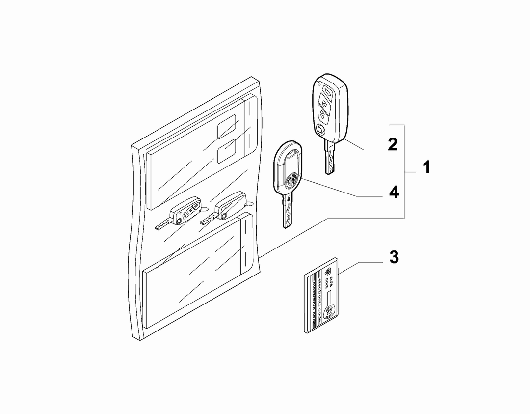 KEY KIT AND OPENING SYSTEM