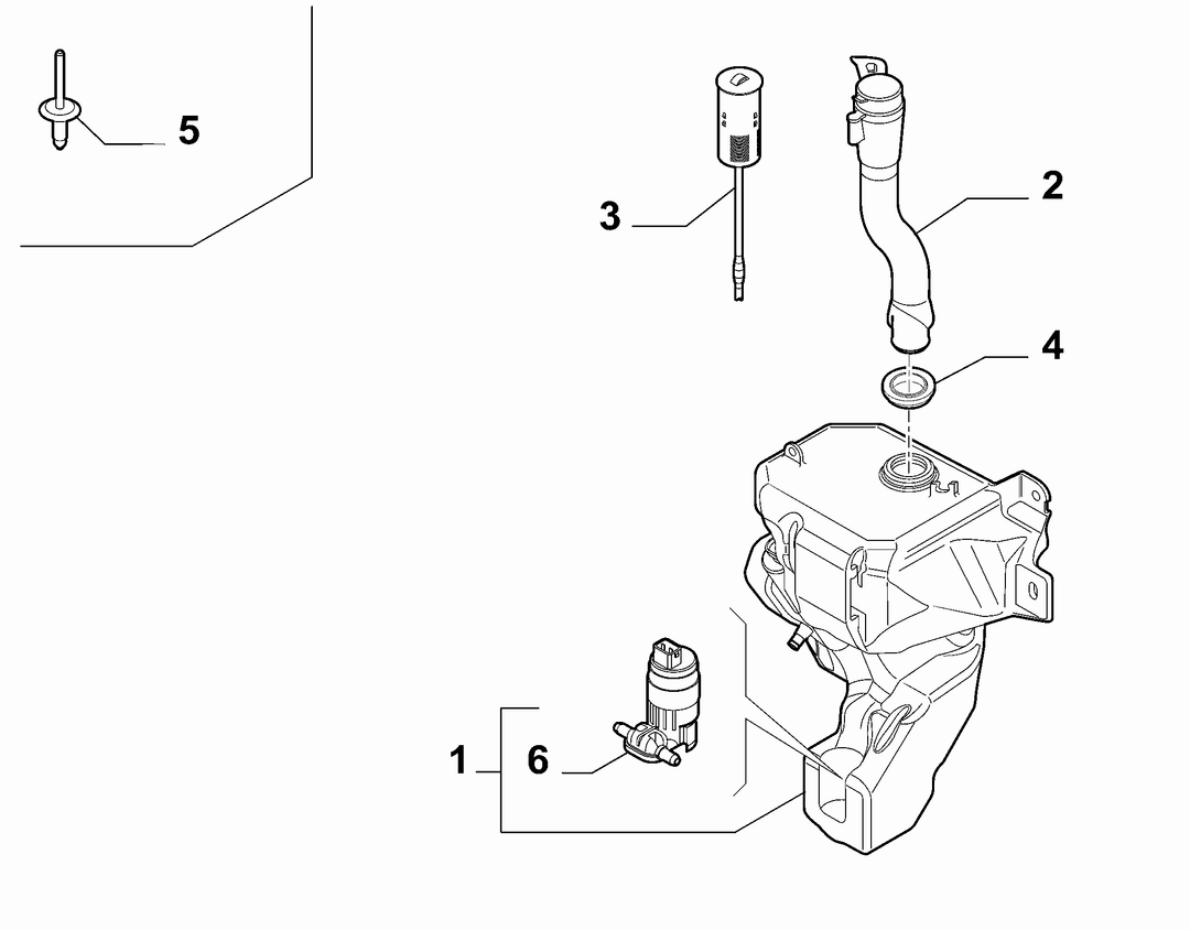 WINDSHIELD WIPER RESERVOIR 2
