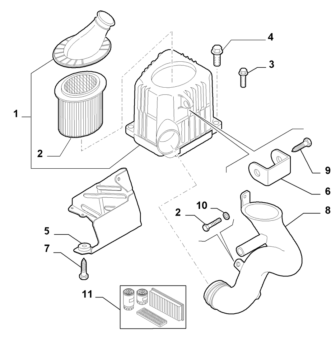 AIR FILTER AND PIPING 1