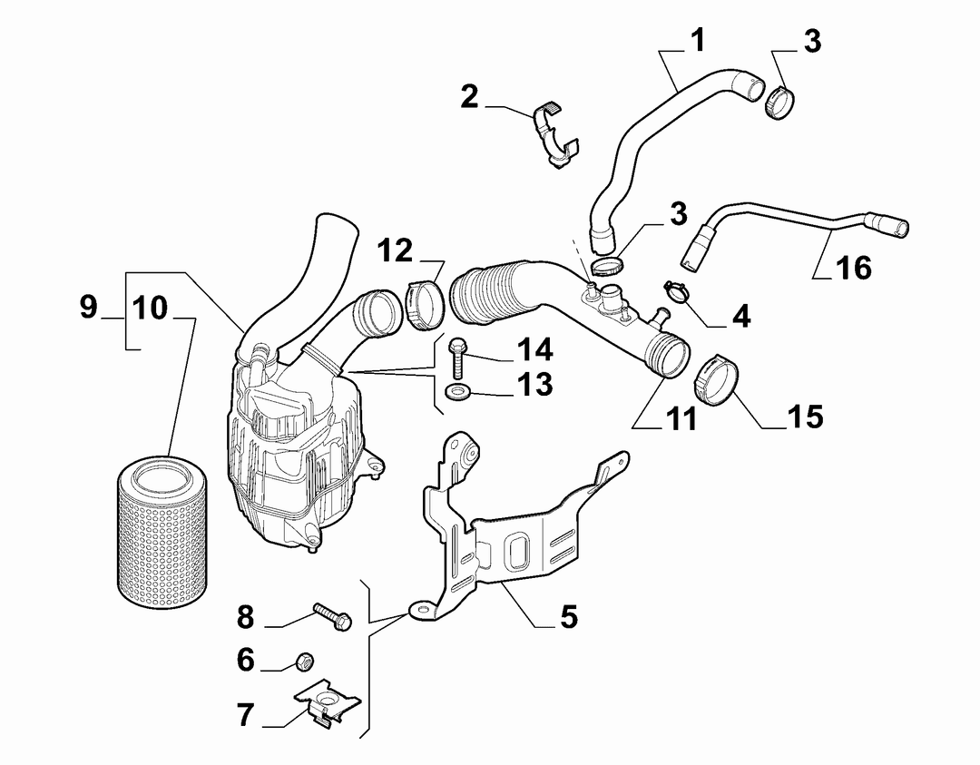 AIR FILTER AND PIPING 1
