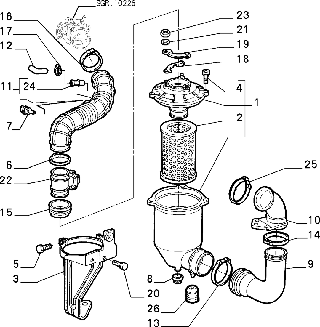 AIR FILTER AND PIPING 1