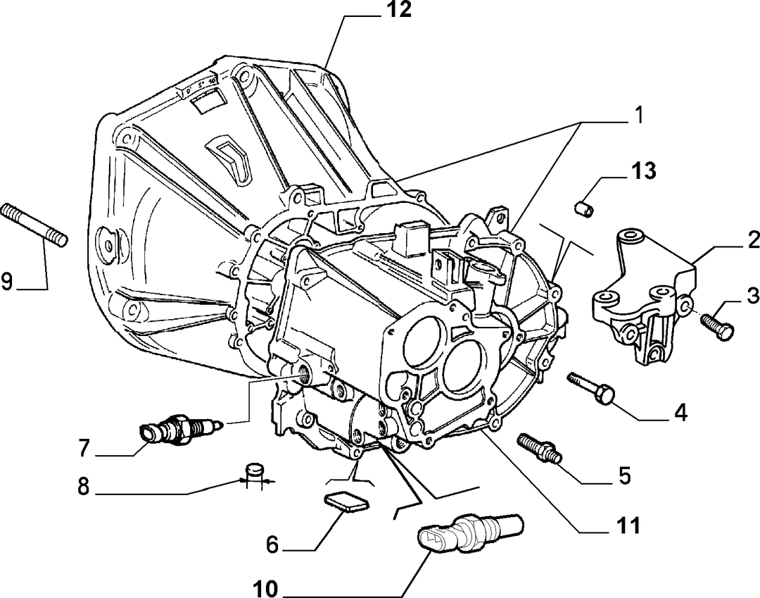 TRANSMISSION AND DIFFERENTIAL UNIT, CASING AND COVERS 1