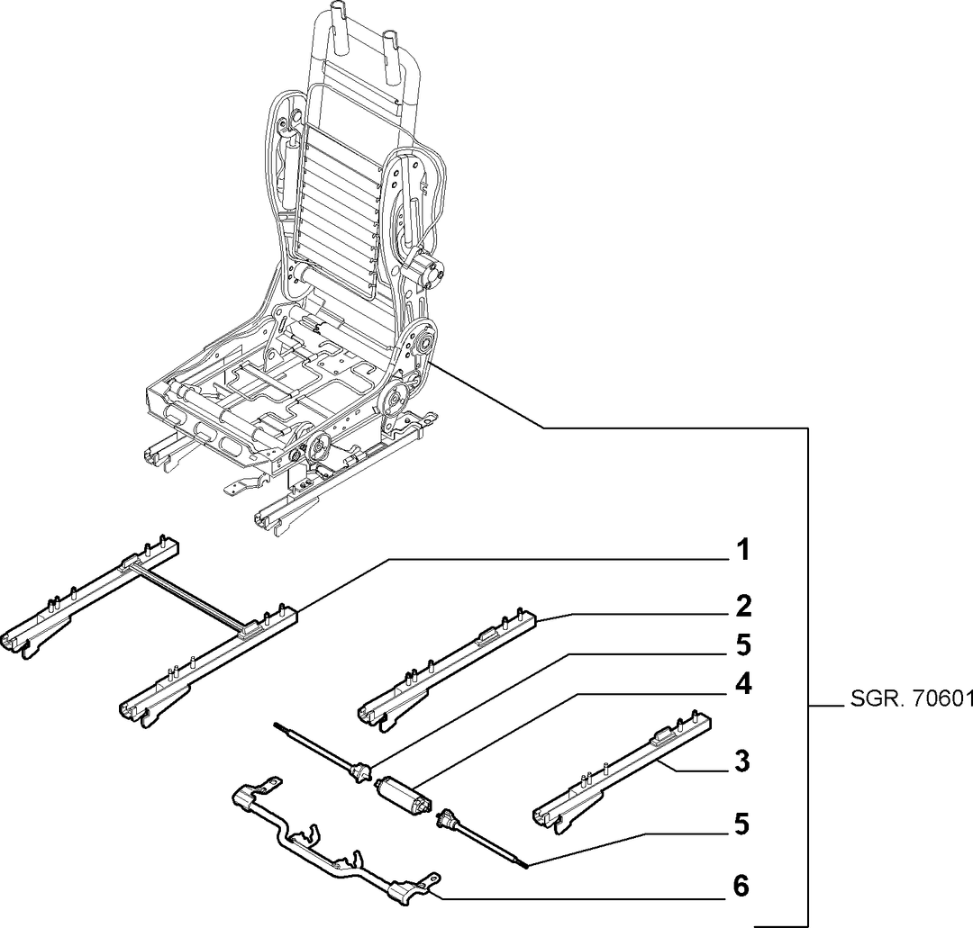 FRONT SEAT RAILS  2