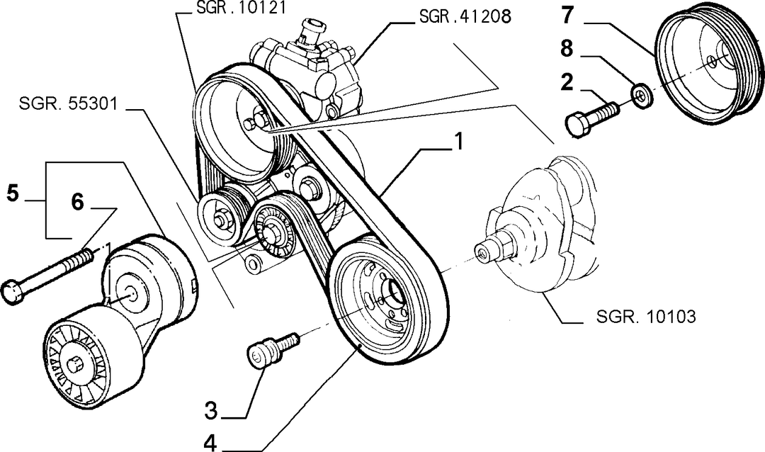 VARIOUS CONTROLS (BELTS AND PULLEYS) 1