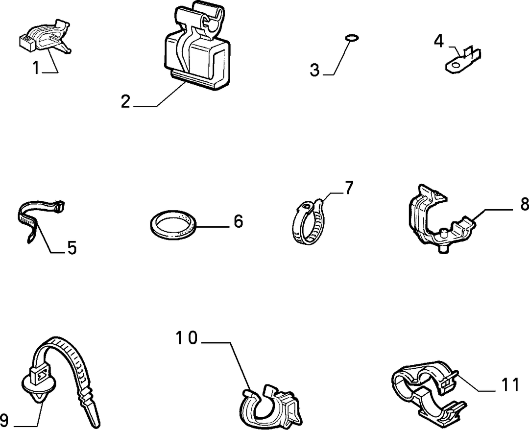 CABLE SET FIXINGS  3