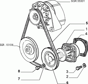 WATER PUMP AND LINES