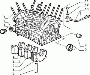 CRANKCASE AND CYLINDER HEAD