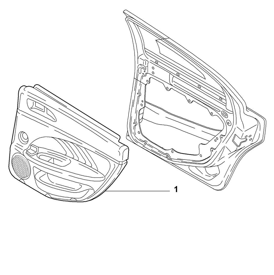 PANELS FOR REAR SIDE DOOR  2