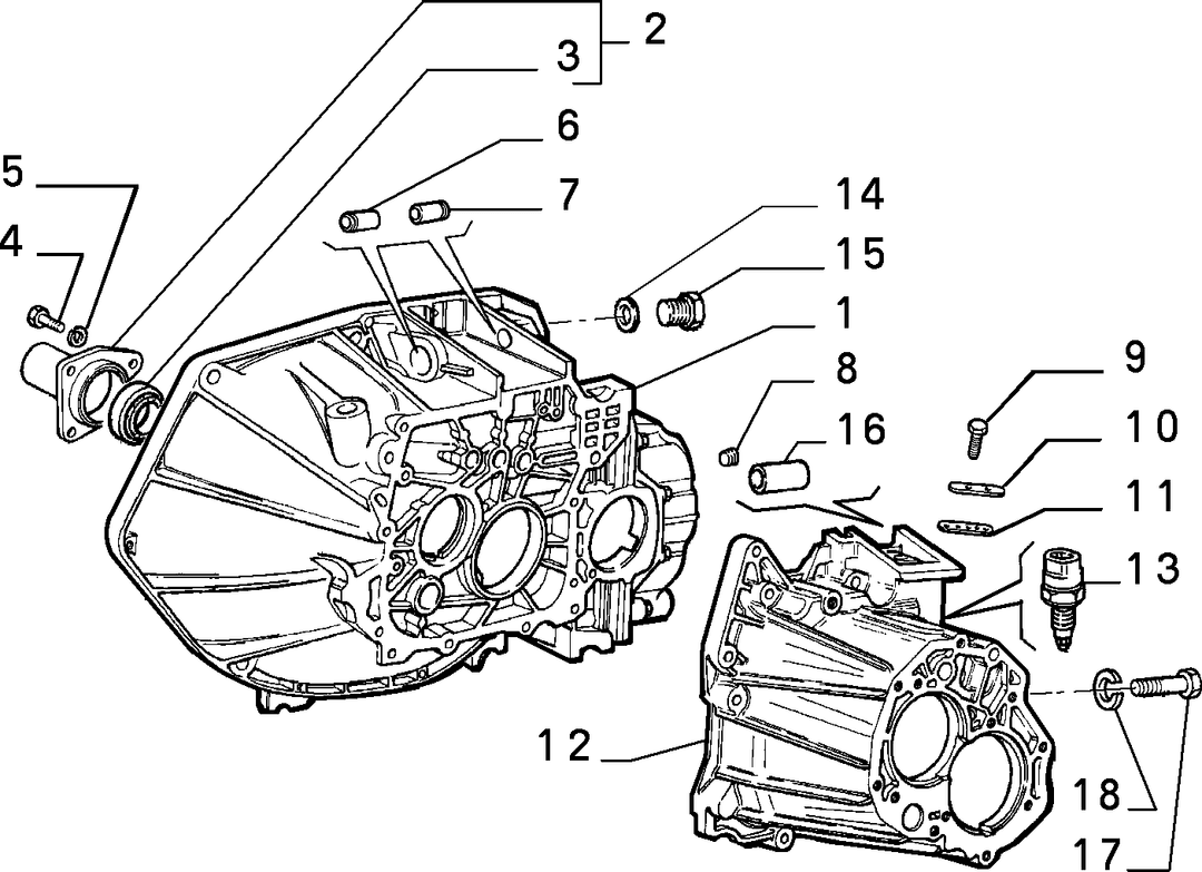 TRANSMISSION AND DIFFERENTIAL UNIT, CASING AND COVERS 7