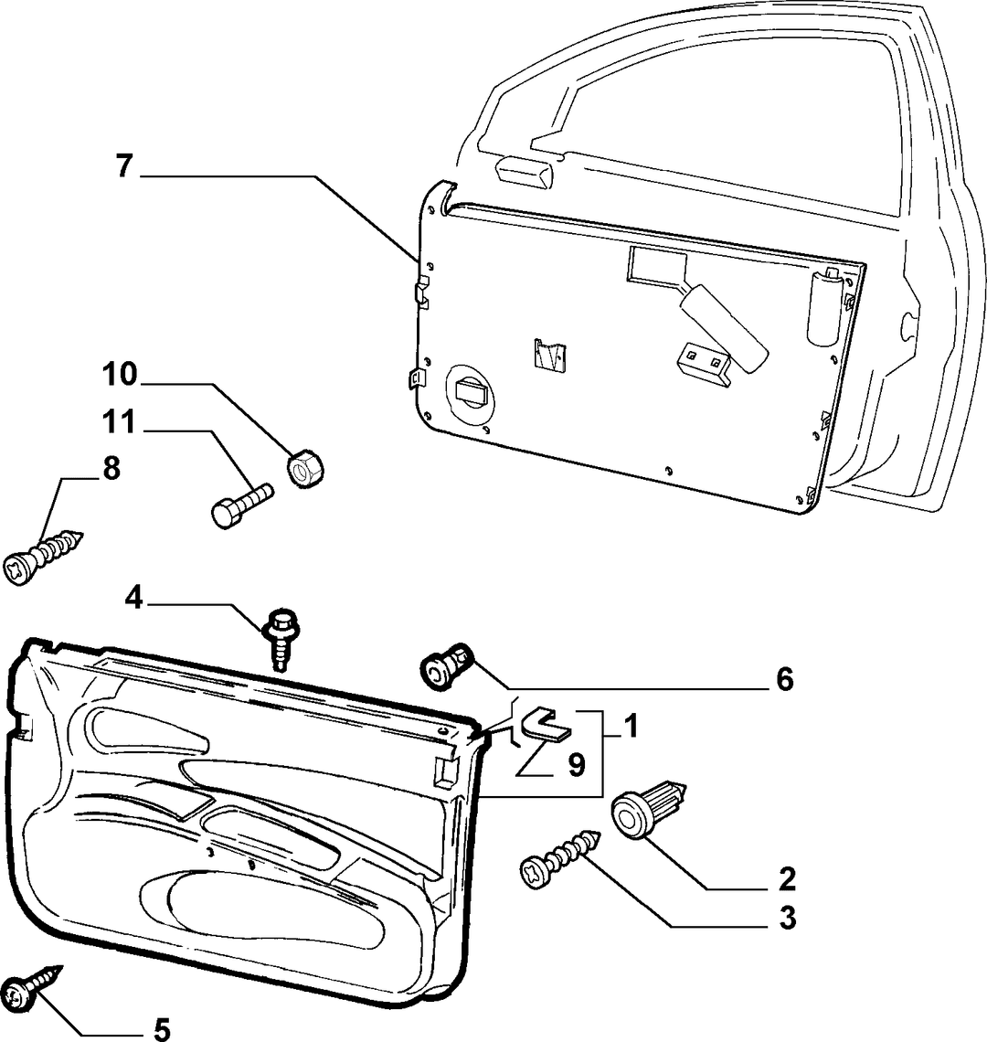 INTERIOR PANELS FOR FRONT SIDE DOORS 16