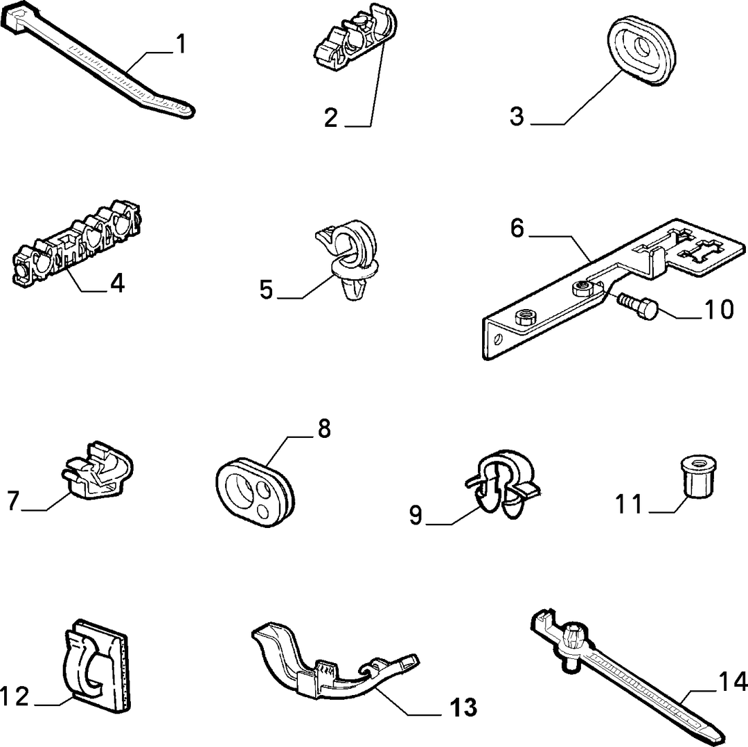 CABLE SET FIXINGS  3