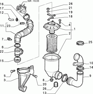 AIR FILTER AND PIPING